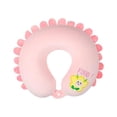 thumbnail image 4 of Almohada de viaje con soporte para el cuello, ergonómica, compacta y portátil para el coche. Rosa, 4 of 9