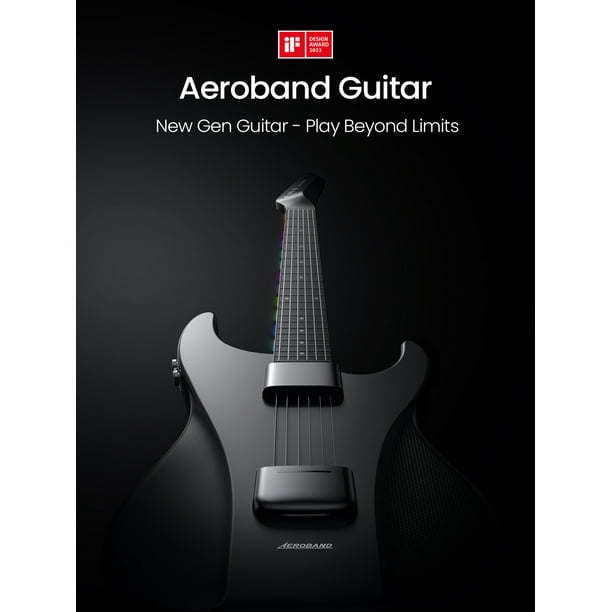 AeroBand Guitar Stringless Acoustic Electric Guitar Portable with