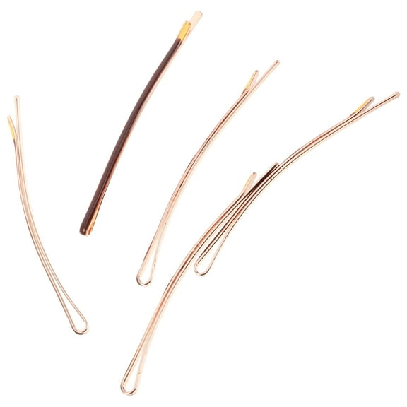 LOLIPPYY 5-Pack Large Brown Bobby Pins Metal Hair Clips Comfortable Non- Hair Styling Accessories for Women
