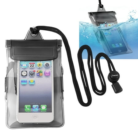 Galaxy 4s Cases Supernatural Samsung Galaxy S6 Case Waterproof, Insten Black Waterproof Bag Case for iPhone SE 5S 5C 5 4S / Samsung Galaxy Express 3 Core Grand Prime Plus S6 S5 S4 S3 i857 i897 Galaxy J7 J5 J3 J2 J1 2017 2016 On5 ()