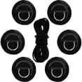 thumbnail image 3 of UPOUART Paddle-Board Accessories Bungee Deck Rigging Kit Black 1 Set 6 Pads 2.5m Rope, 3 of 8
