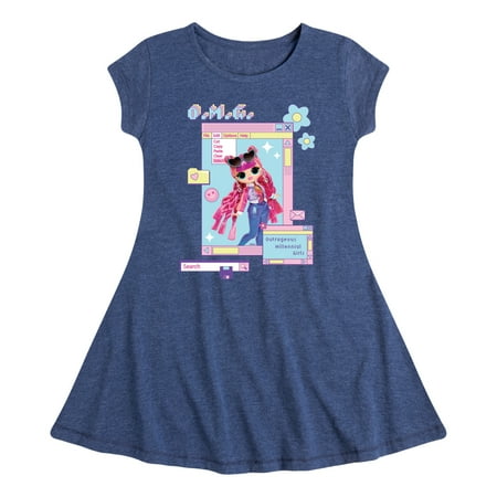 

LOL OMG! Fashion Dolls - Outrageous Millennial Girls - Toddler & Youth Girls Fit & Flare Dress
