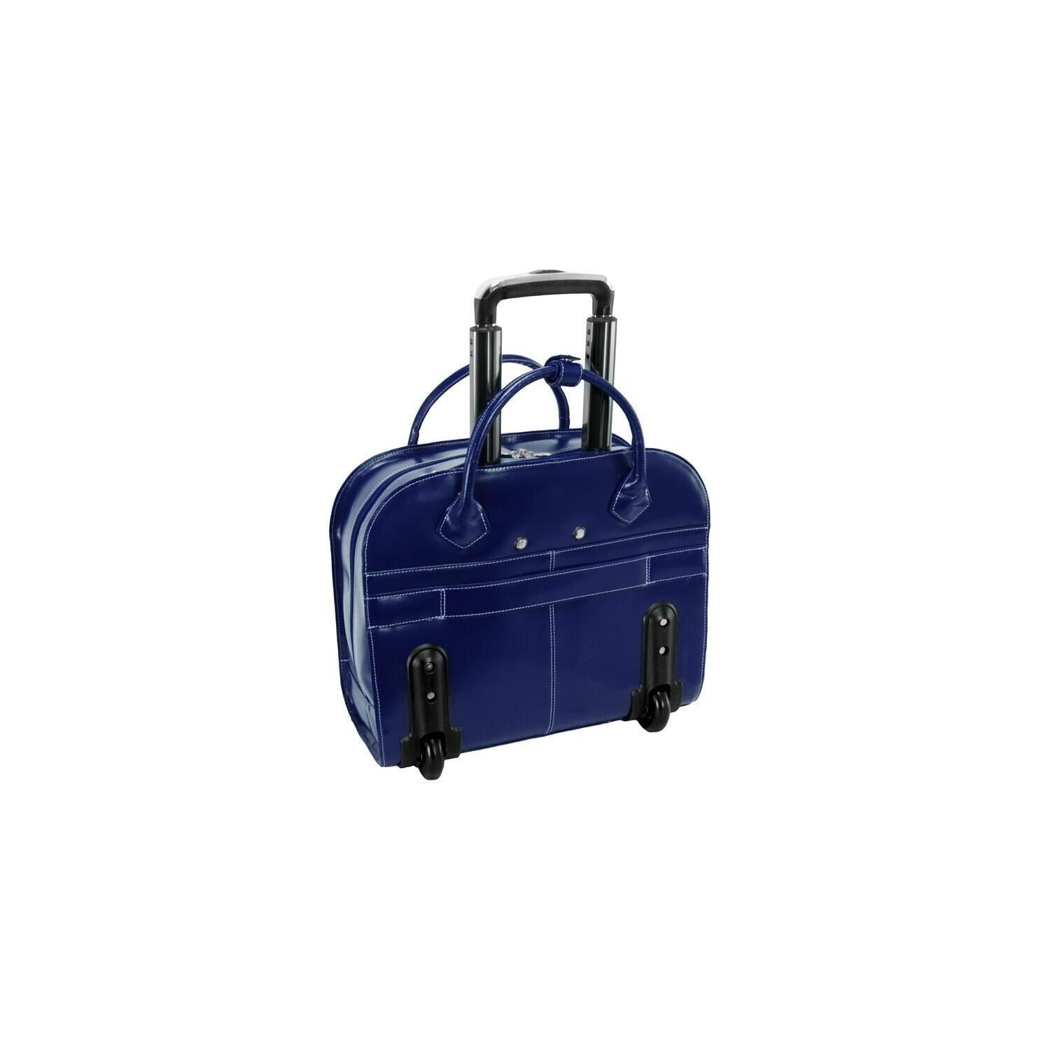 GRANVILLE | 15” Leather Wheeled Laptop Briefcase