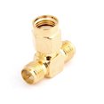thumbnail image 1 of Unique Bargains RP-SMA Female to Double RP-SMA Male Coaxial Cable Adapter for Router NIC, 1 of 1