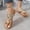 Gold, variant on Norvail Ladies Flat Bottomed Beach Rhinestone Lightweight Casual Buckle Toe Sandals Flip Flops, Wide Foot Sandals For Women Dressy, Breathable Sparkly Clip Toe Design For Summer Going Out Shoes
