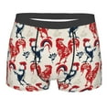 thumbnail image 4 of Goofa Roosters Printed Men's Boxer Briefs Underwear, Moisture-Wicking Underwear, Trunk,Soft and Breathable Cotton Underwear-, 4 of 9