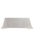 thumbnail image 6 of Efavormart White Seamless Premium Crushed Velvet Rectangle Tablecloth - 90"x132", 6 of 11