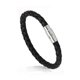 thumbnail image 2 of Accesorios simples Pulsera trenzada con hebilla magnética de cuerda de cuero para hombre Pulsera de cuero con hebilla de clavo Pulsera de pareja Joyería, 2 of 6
