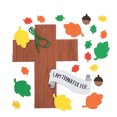 thumbnail image 2 of "I Am Thankful" Fall Cross Craft Kit - Craft Kits - 12 Pieces, 2 of 3