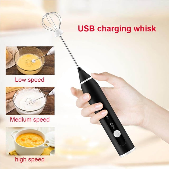 serony Rechargeable Milk Frother Handheld Electric Foam Maker for Coffee Latte Cappuccino Hot Chocolate