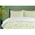 thumbnail image 4 of Ambesonne Abstract Duvet Cover Set, Geometric Modern Elements, 2-Calking, Lime Green White, 4 of 6