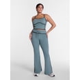 thumbnail image 2 of Avia Women's and Women's Plus Rib SoftSculpt Flare Pant, Sizes XS-4X, 2 of 6