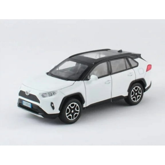 1:32 Diecast RAV4 Car Model - Lights, Sound, Steering! Perfect Kids' Birthday Gift.Off-Road Tundra Truck Toys Ideal for Kids