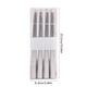 thumbnail image 3 of Velas Cónicas Bañadas En Parafina 4 velas cónicas plateadas galvanizadas, 4 velas de cera de poste largo para decoración romántica de bodas y restaurantes. JASKFLY, 3 of 9