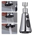 thumbnail image 2 of 3way Kitchen Faucet Kitchen Faucet Can Be Universally Rotated To Adjust Multifunction Water Nozzle Quick Connectss Booster Strong Splash Proof Shower Head, 2 of 4