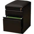 thumbnail image 3 of Lorell® 19 7/8"D 2-Drawer Mobile Letter-Size Pedestal File Cabinet With Seat Cushion, Black, 3 of 7