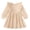 Apricot, variant on Yaoqi 3T Toddler Girl Dress 4T Child Girls Winter Clothing Ruffle Long Sleeves Solid Color A-line Dress One-piece Clothes Apricot