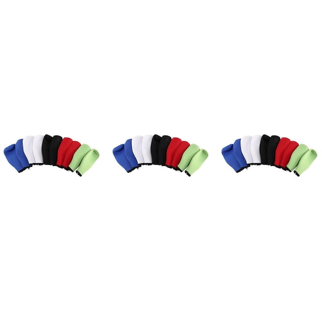 30 Pieces Beer Bottle Coolers Bottle Insulator Sleeve Covers with Ring Zipper for 12 Oz 330 Ml Bot