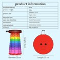 thumbnail image 4 of 2Pcs Folding Camping Stool, Portable Collapsible Retractable Telescopic Folding Stools Height Adjustable (Rainbow), 4 of 7