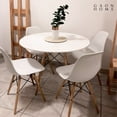 thumbnail image 4 of Mesa Mirel redonda de Madera estilo minimalista Moderno 120 cm blanco, 4 of 10
