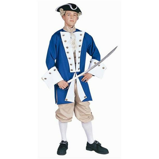 RG Costumes 80135 Colonial Captain Costume - Blue - Size Adult Standard ...