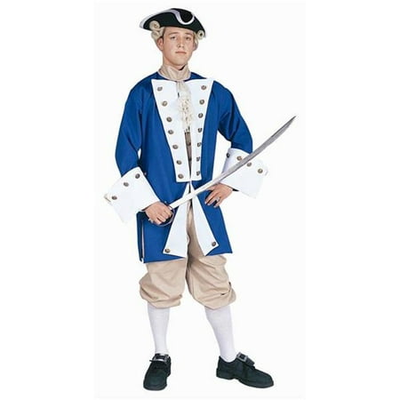 Colonial Captain Costume - Blue - Size Adult
