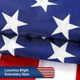 thumbnail image 6 of CN American Flag 3x5 Outdoor, 3x5 Flags Outside, Heavy Duty Polyester USA Flag, All Weather US Flags with Embroidered Stars Sewn Stripes Brass Grommets, Vivid Color for Outdoor Indoor, 6 of 10