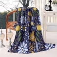thumbnail image 3 of Pioneer Flower Blanket,Comfortable Soft Flannel Throw Blanket,All Season,Warm Lightweight Blankets for Sofa Bed Couch Living Room Chair,50"x60"(130x150cm), 3 of 4