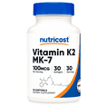 thumbnail image 1 of Nutricost Vitamin K2 Mk-7 100mcg Salud Osea Cardio 30 Sgels, 1 of 2