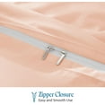 thumbnail image 4 of VEGAS HOTEL COLLECTION Classic Egyptian Cotton 1-Piece Duvet Cover { Zippered Closure } 1000 Thread Count- Fabulous Solid Looking Color Peach - Oversized Queen Size, 4 of 7