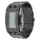 thumbnail image 3 of Reloj de hombre de moda exquisito reloj LED de aleación resistente al agua para hombre con pantalla de modo de tiempo binario (negro plateado para hombre), 3 of 15