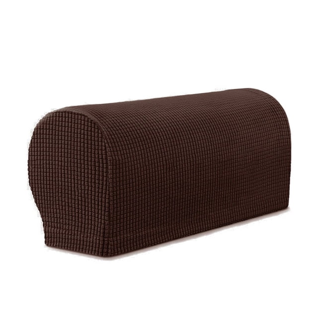 Nvzi Armrest Covers Spandex Arm Covers Recliner Chairs Sofa Armchair Slipcovers 2Pcs-Dark Brown
