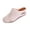 Beige, variant on Women's Wedge Heel Mule Clogs, Comfortable Slip on Summer Sandals, Casual Breathable Hollow Out Walking Shoes