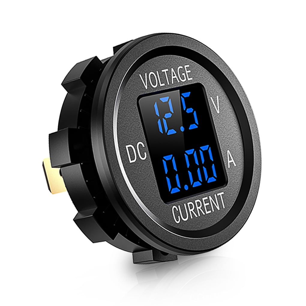 cusimax Car Truck Motorcycle Digital Voltmeter Ammeter Vehicle