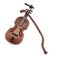 thumbnail image 2 of Plastic Dollhouse Mini Violin Crafts Miniatures DIY Dollhouse Violin Mini Musical Instrument Model For Dollhouse Accessory, 2 of 8
