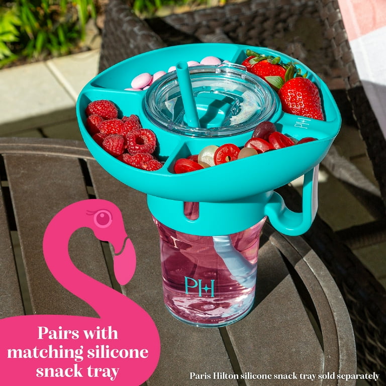 Paris Hilton 40-Ounce Tumbler with Removable Straw, Teal - Walmart.com