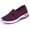 Deep Purple, variant on Women's woven orthopedic breathable soft shoes arch support, diabetes foam shoes walking anti-skid sports shoes