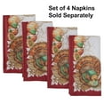 thumbnail image 3 of Newbridge Thanksgiving Country Harvest Turkey Set of 4 Fabric Bordered Napkins, 3 of 6
