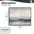 thumbnail image 4 of Stupell Industries Contemporary Muted Horizon Serenity Black Framed Giclee Art, 14 x 11, by Riley B, 4 of 8