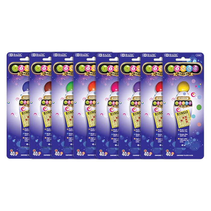 colors vary BAZIC Assorted Color 45 Millimeter Bingo Marker