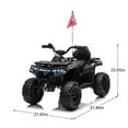 thumbnail image 2 of Ambifirner 24V Kids Ride On Toy, 4-Wheeler Quad ATV Play Car w/160W Motors, 3 Speed Setting, LED Lights, Music, 2 Seater Electric Off-Road Power Vehicle, 2 of 9
