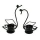 thumbnail image 4 of Candelabro de hierro de 2 piezas, elegante regalo, candelabro para lamparilla, candelabro para dormitorio, mesa de oficina, decoración de escritorio Negro, 4 of 9