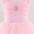 thumbnail image 6 of mgoYE Toddler Girls Full Skirted Leotard Tulle Ballet Dance Tutu Dress(Pink,4-5), 6 of 9