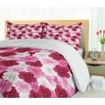 thumbnail image 5 of Ambesonne Floral Duvet Cover Sets, Blossom Common Mallow Flower, 2-Queen, Pink Raspberry White, 5 of 7