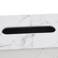 thumbnail image 3 of Caja de pañuelos de cuero de PU Funda Servilletero Titular de la caja Mármol L Sunnimix Bandeja de soporte de estuche de tejido de PU, 3 of 8