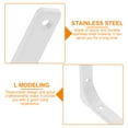 thumbnail image 6 of Stainless Steel Shelf Heavy Duty Support Wall Rack Corner Bookshelf Decor Bracket White 4 Pcs, 6 of 6