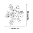 thumbnail image 4 of 3pcs Snowflake Christmas Table Decorations Winter Snowflake Tabletop Decor Wooden Snowflake Centerpiece Ornaments for Xmas Party Home Supplies Tiered Tray, 4 of 9