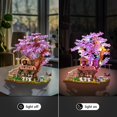 thumbnail image 3 of Cherry Blossom Garden Building Set with LED Light, Friends Flower House Bonsai Tree Model Sets for Kids, Creative Gift Toy for Girls Boys 8 9 10 12+(841 Pieces), 3 of 7