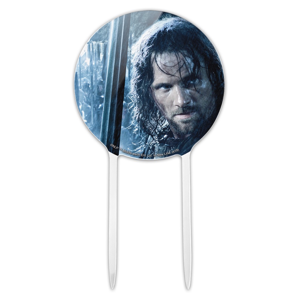 Acrylic The Lord of the Rings Aragorn Character Cake Topper Party Decoration for Wedding Anniversary Birthday Graduation