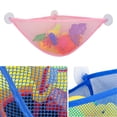 thumbnail image 6 of JUMNUYCUH Bath Toy Holder Corner, Kids Bath Toy Net for Tub, Bathtub Holder Basket, Storage Bin Hammock Organizer, Shower Caddy Hanging Mesh Bag, Baby Bathroom Storage with 3 Suction Cups, White, 6 of 8